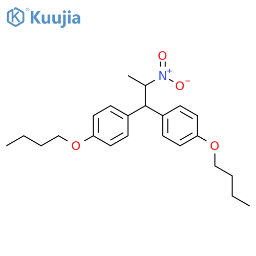 BENZENE, 1,1'-(2-NITROPROPYLIDENE)BIS[4-BUTOXY- structure