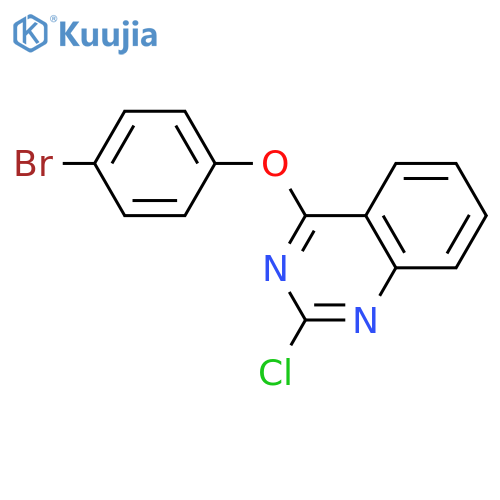 QUINAZOLINE, 4-(4-BROMOPHENOXY)-2-CHLORO- structure