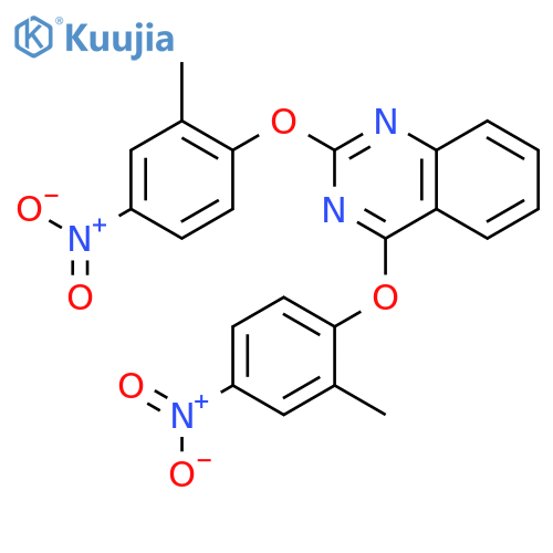 QUINAZOLINE, 2,4-BIS(2-METHYL-4-NITROPHENOXY)- structure