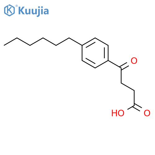 4-(4-Hexylphenyl)-4-oxobutyric acid structure