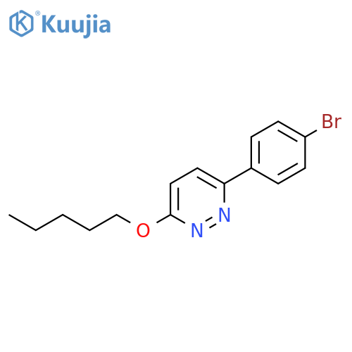 PYRIDAZINE, 3-(4-BROMOPHENYL)-6-(PENTYLOXY)- structure