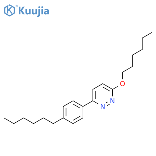 PYRIDAZINE, 3-(HEXYLOXY)-6-(4-HEXYLPHENYL)- structure