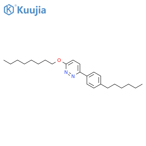 PYRIDAZINE, 3-(4-HEXYLPHENYL)-6-(OCTYLOXY)- structure