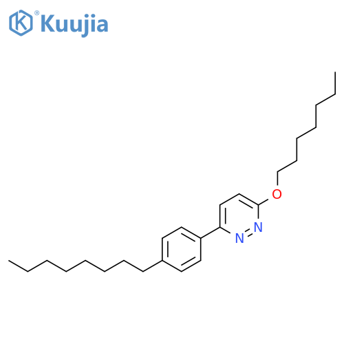Pyridazine, 3-(heptyloxy)-6-(4-octylphenyl)- structure