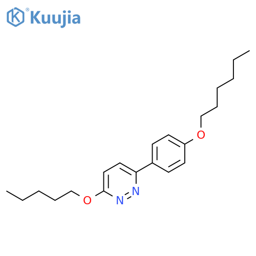 PYRIDAZINE, 3-[4-(HEXYLOXY)PHENYL]-6-(PENTYLOXY)- structure