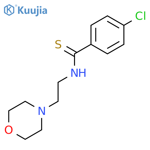 Benzenecarbothioamide, 4-chloro-N-[2-(4-morpholinyl)ethyl]- structure