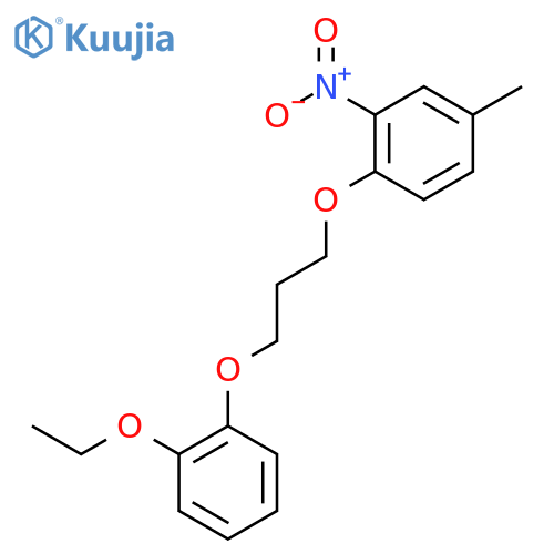 1-[3-(2-ethoxyphenoxy)propoxy]-4-methyl-2-nitrobenzene structure