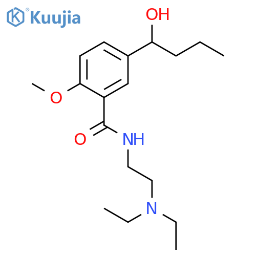 BENZAMIDE, N-[2-(DIETHYLAMINO)ETHYL]-5-(1-HYDROXYBUTYL)-2-METHOXY- structure