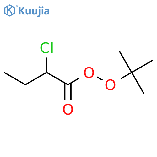 Butaneperoxoic acid, 2-chloro-, 1,1-dimethylethyl ester structure