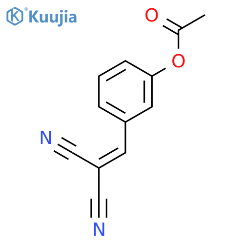 PROPANEDINITRILE, [[3-(ACETYLOXY)PHENYL]METHYLENE]- structure