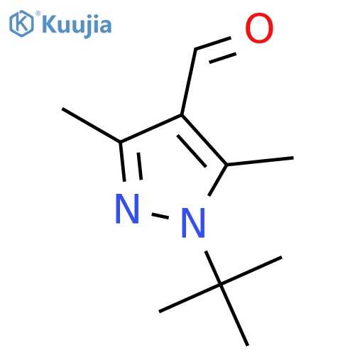 1-tert-butyl-3,5-dimethyl-1H-pyrazole-4-carbaldehyde structure