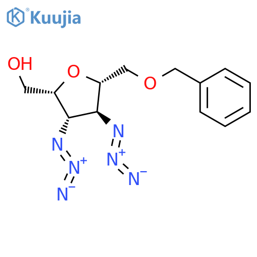 D-GLUCITOL, 2,5-ANHYDRO-3,4-DIAZIDO-3,4-DIDEOXY-6-O-(PHENYLMETHYL)- structure