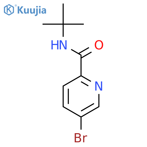 2-Pyridinecarboxamide, 5-bromo-N-(1,1-dimethylethyl)- structure