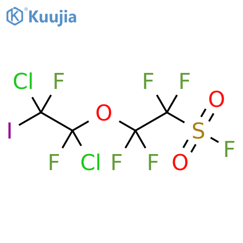 Ethanesulfonyl fluoride,2-(1,2-dichloro-1,2-difluoro-2-iodoethoxy)-1,1,2,2-tetrafluoro- structure