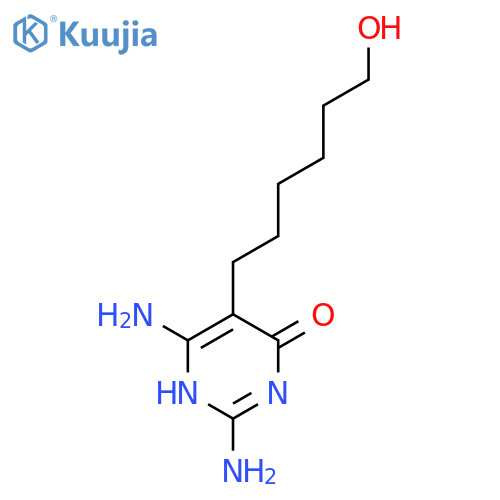 4(1H)-Pyrimidinone, 2,6-diamino-5-(6-hydroxyhexyl)- structure