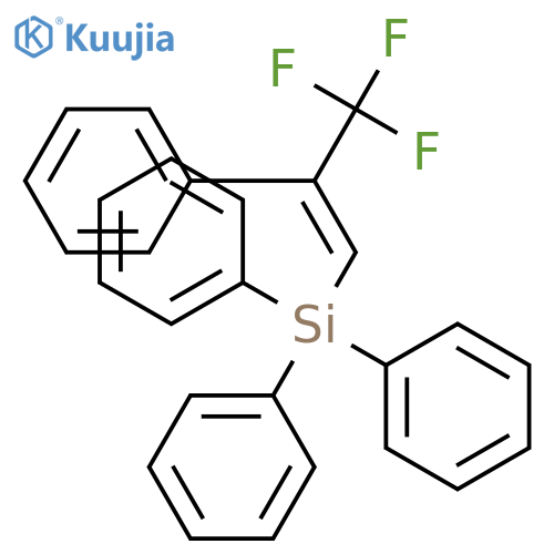 Silane, triphenyl[(1E)-3,3,3-trifluoro-2-phenyl-1-propenyl]- structure