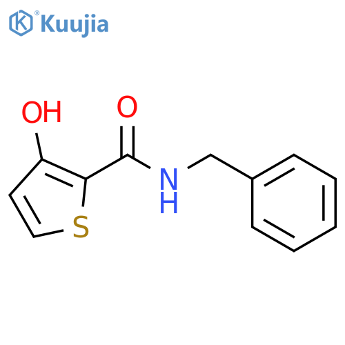 2-Thiophenecarboxamide, 3-hydroxy-N-(phenylmethyl)- structure