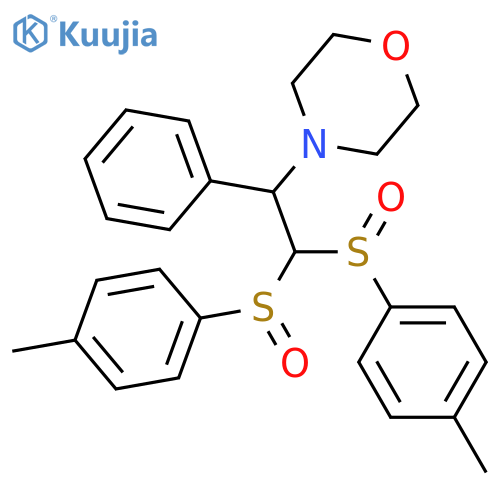 Morpholine, 4-[(1S)-2,2-bis[(S)-(4-methylphenyl)sulfinyl]-1-phenylethyl]- structure