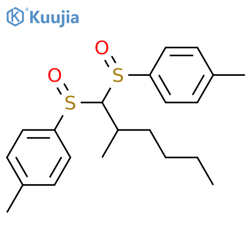 Benzene, 1,1'-[[(2R)-2-methylhexylidene]bis[(S)-sulfinyl]]bis[4-methyl- structure