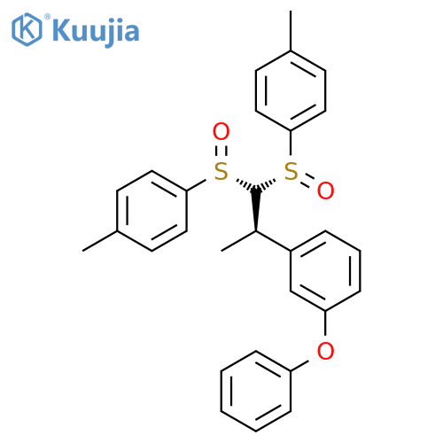Benzene,1-[(1R)-1-methyl-2,2-bis[(S)-(4-methylphenyl)sulfinyl]ethyl]-3-phenoxy- structure
