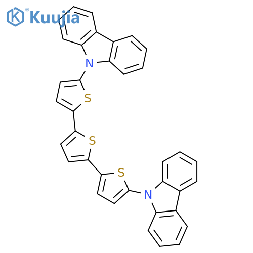 9H-CARBAZOLE, 9,9'-[2,2':5',2''-TERTHIOPHENE]-5,5''-DIYLBIS- structure