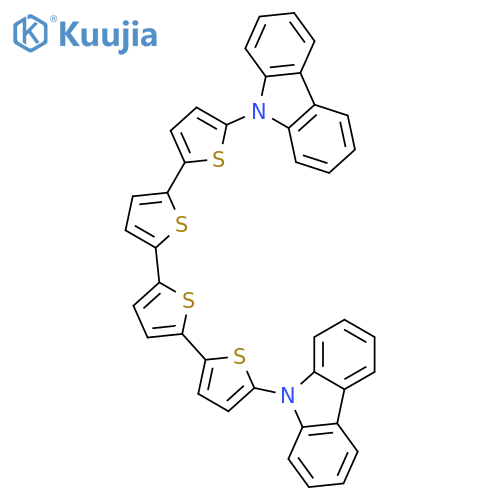 9H-CARBAZOLE, 9,9'-[2,2':5',2'':5'',2'''-QUATERTHIOPHENE]-5,5'''-DIYLBIS- structure