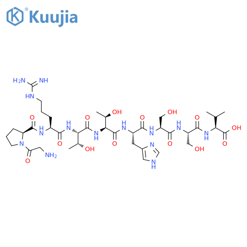 L-Valine,glycyl-L-prolyl-L-arginyl-L-threonyl-L-threonyl-L-histidyl-L-seryl-L-seryl- structure