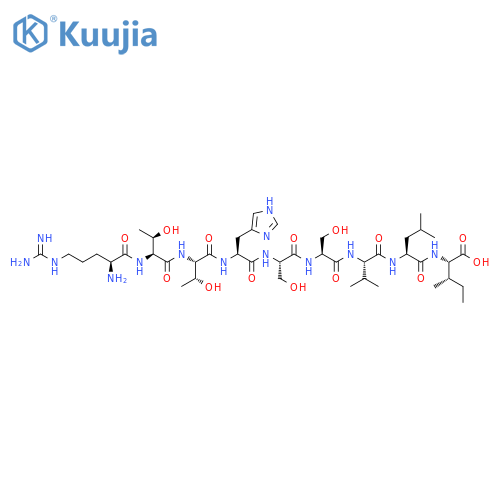 L-Isoleucine,L-arginyl-L-threonyl-L-threonyl-L-histidyl-L-seryl-L-seryl-L-valyl-L-leucyl- structure