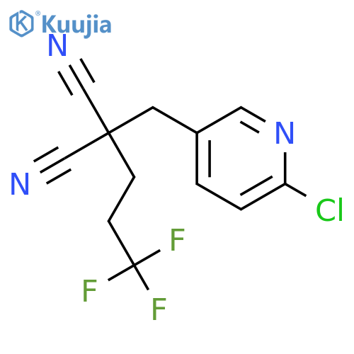 Propanedinitrile, [(6-chloro-3-pyridinyl)methyl](3,3,3-trifluoropropyl)- structure