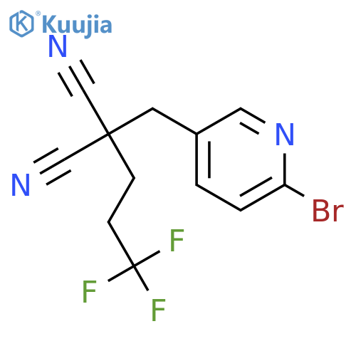 Propanedinitrile, [(6-bromo-3-pyridinyl)methyl](3,3,3-trifluoropropyl)- structure