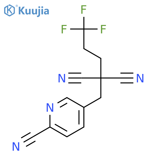 Propanedinitrile, [(6-cyano-3-pyridinyl)methyl](3,3,3-trifluoropropyl)- structure