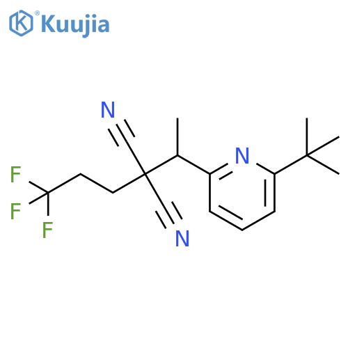 Propanedinitrile,[1-[6-(1,1-dimethylethyl)-2-pyridinyl]ethyl](3,3,3-trifluoropropyl)- structure
