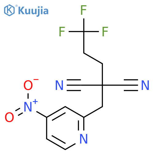 Propanedinitrile, [(4-nitro-2-pyridinyl)methyl](3,3,3-trifluoropropyl)- structure