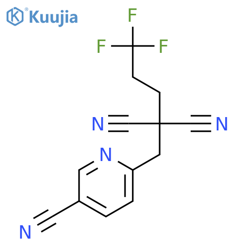 Propanedinitrile, [(5-cyano-2-pyridinyl)methyl](3,3,3-trifluoropropyl)- structure