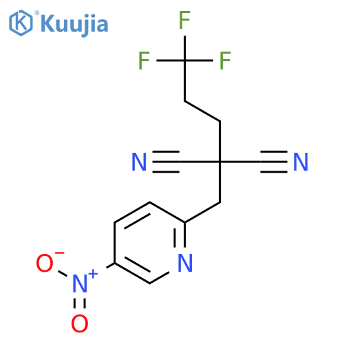 Propanedinitrile, [(5-nitro-2-pyridinyl)methyl](3,3,3-trifluoropropyl)- structure