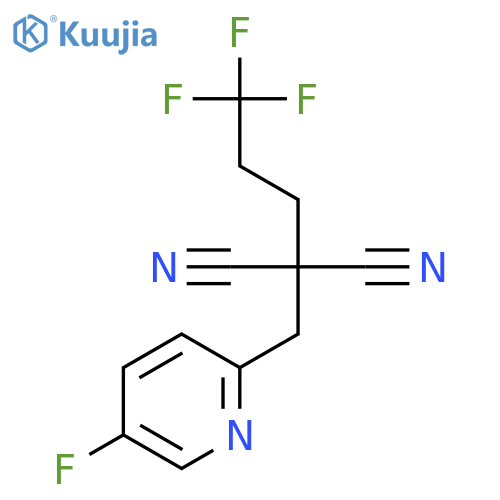 Propanedinitrile, [(5-fluoro-2-pyridinyl)methyl](3,3,3-trifluoropropyl)- structure