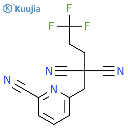 Propanedinitrile, [(6-cyano-2-pyridinyl)methyl](3,3,3-trifluoropropyl)- structure