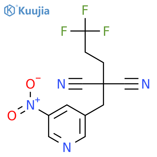 Propanedinitrile, [(5-nitro-3-pyridinyl)methyl](3,3,3-trifluoropropyl)- structure