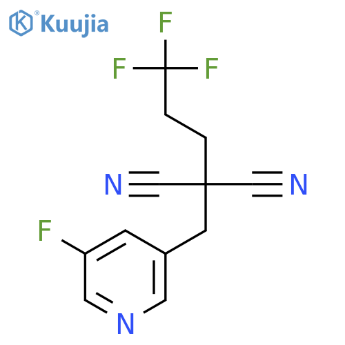 Propanedinitrile, [(5-fluoro-3-pyridinyl)methyl](3,3,3-trifluoropropyl)- structure