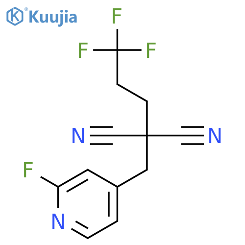 Propanedinitrile, [(2-fluoro-4-pyridinyl)methyl](3,3,3-trifluoropropyl)- structure