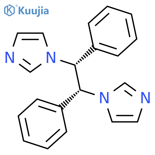 1H-Imidazole, 1,1'-[(1R,2R)-1,2-diphenyl-1,2-ethanediyl]bis- structure