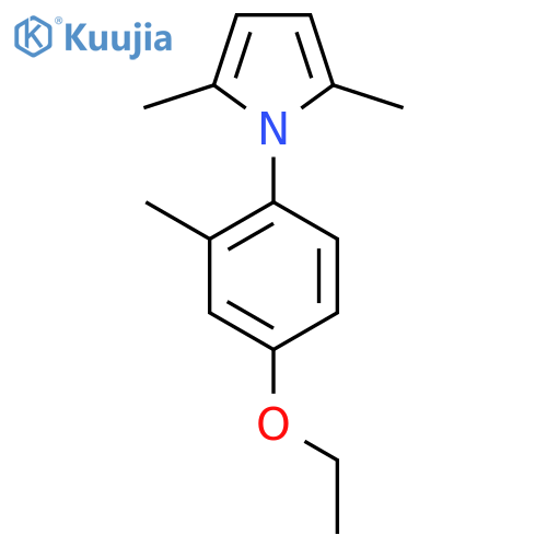 1H-Pyrrole, 1-(4-ethoxy-2-methylphenyl)-2,5-dimethyl- structure