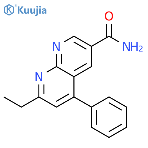 1,8-Naphthyridine-3-carboxamide, 7-ethyl-5-phenyl- structure