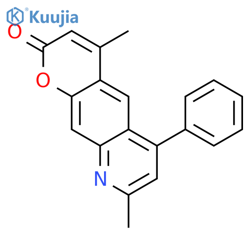 2H-PYRANO[3,2-G]QUINOLIN-2-ONE, 4,8-DIMETHYL-6-PHENYL- structure
