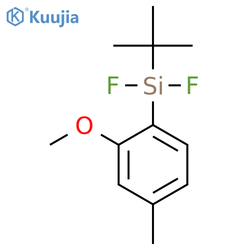 Silane, (1,1-dimethylethyl)difluoro(2-methoxy-4-methylphenyl)- structure