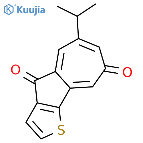 Azuleno[1,2-b]thiophene-4,8-dione, 6-(1-methylethyl)- structure