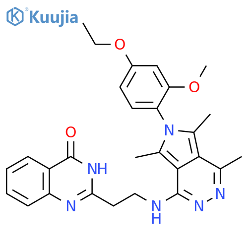 4(1H)-Quinazolinone,2-[2-[[6-(4-ethoxy-2-methoxyphenyl)-4,5,7-trimethyl-6H-pyrrolo[3,4-d]pyridazin-1-yl]amino]ethyl]- structure