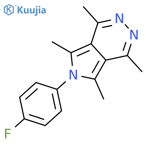 6H-Pyrrolo[3,4-d]pyridazine, 6-(4-fluorophenyl)-1,4,5,7-tetramethyl- structure