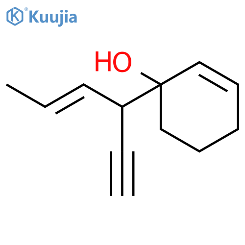 2-CYCLOHEXEN-1-OL, 1-(1-ETHYNYL-2-BUTENYL)- structure