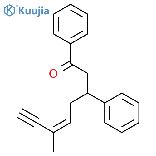 5-Octen-7-yn-1-one, 6-methyl-1,3-diphenyl-, (Z)- structure